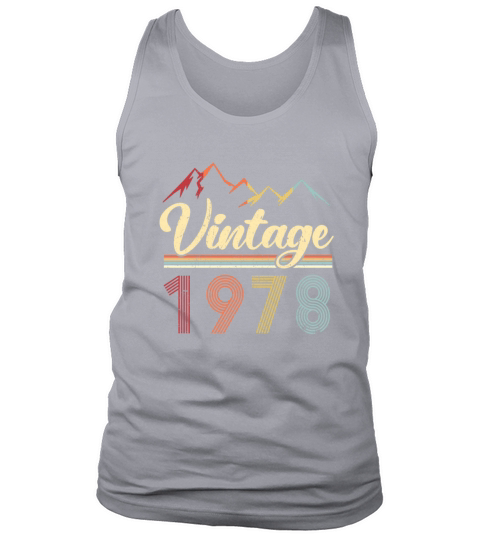 Vintage 1978 43th Birthday Retro 43 Years Old Men's Tank Top