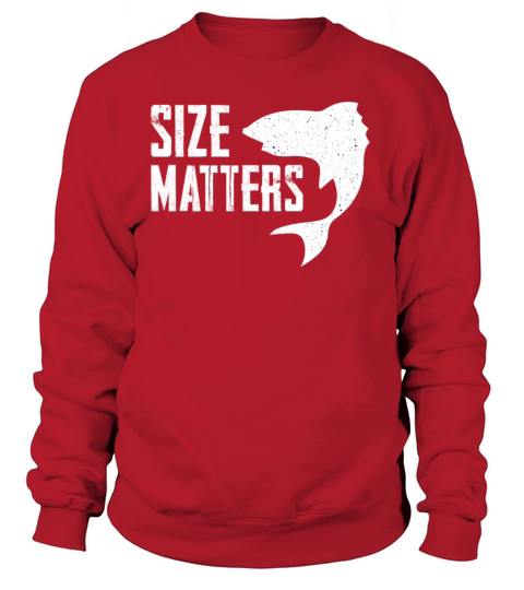 Size matters big cool white fish, fishing present Women's Sweatshirt