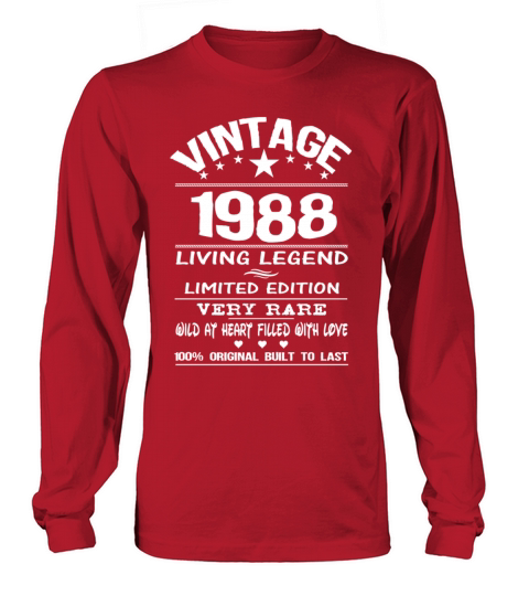 VINTAGE 1988 Men's Long Sleeve
