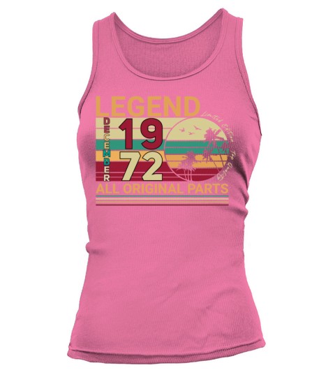 Original December 1972 Palm Trees Retro Women's Tank Top