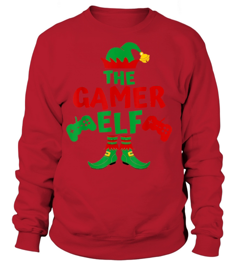 Gamer Elf Matching Family Shirts Christmas Party P Women's Sweatshirt