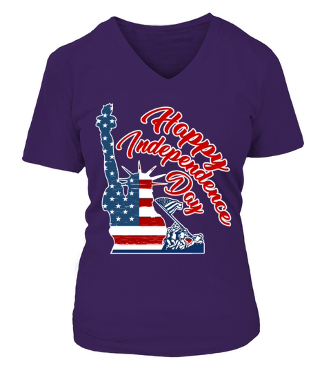 4th of july t-shirts Women's V-Neck T-shirt