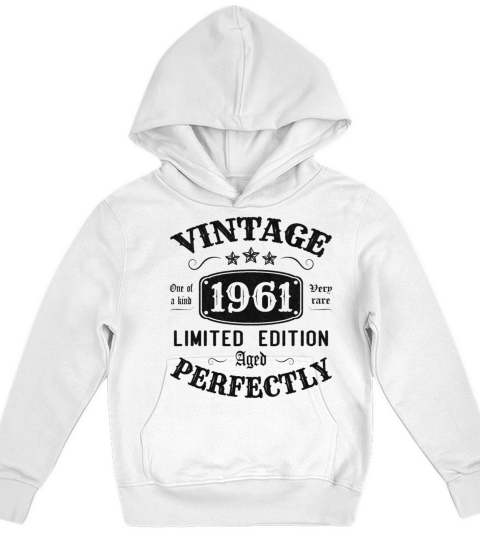 Vintage 1961 Limited Edition Aged Perfectly Kids Hoodie