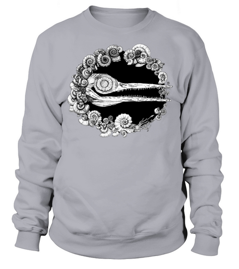 Ichthyosaurus Ammonite Geology Paleontology 1 Men's Sweatshirt