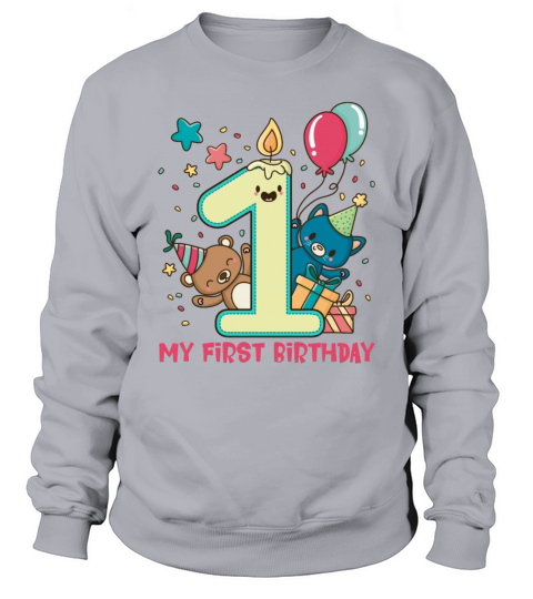 Birthday Baby - 1st Birthday Men's Sweatshirt