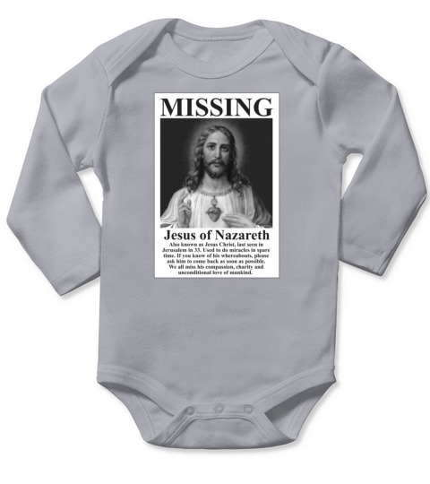 Missing Long Sleeve Baby One-Piece