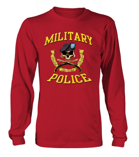 Mil Police skull pistols Men's Long Sleeve