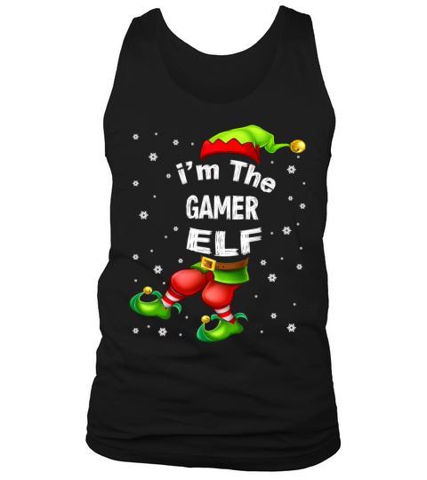 Gamer Elf Matching Family Group Christmas Pajama Men's Tank Top