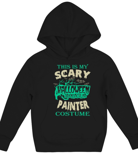 Painter - This is my scary halloween costume tee Kids Hoodie