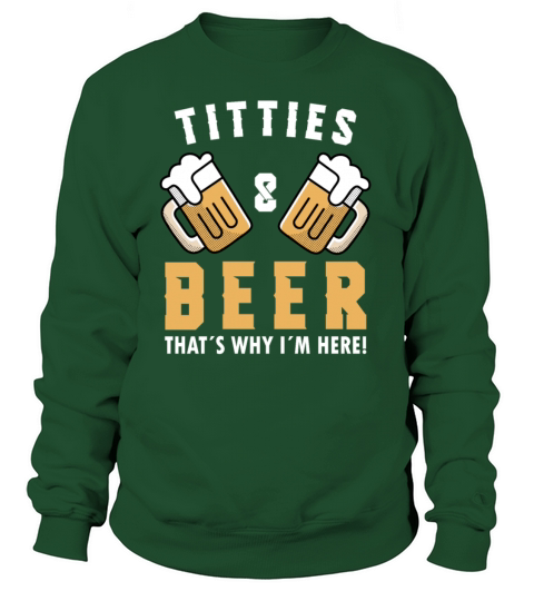 Titties And Beer Funny Beer Lover Gift Idea Party Women's Sweatshirt