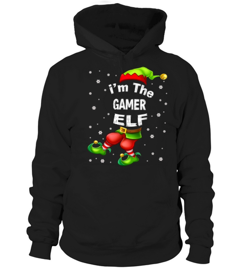 Gamer Elf Matching Family Group Christmas Pajama Men's Hoodie