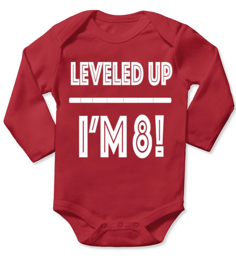 Leveled Up I m 8 Long Sleeve Baby One-Piece