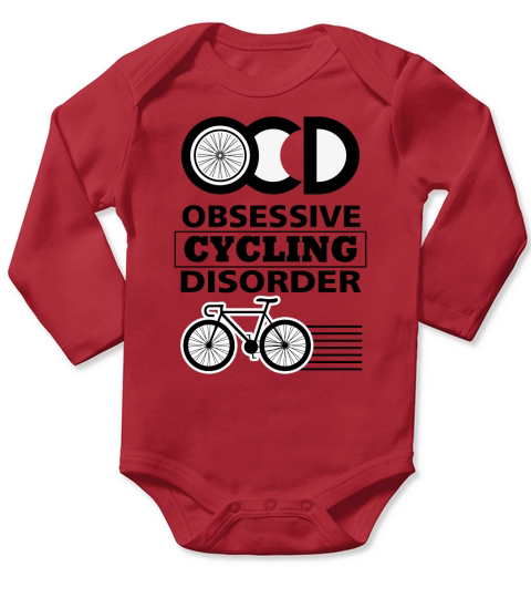 OCD Obssesive Cycling Disorder Long Sleeve Baby One-Piece
