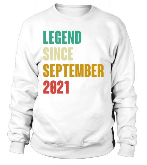 September 2021 1st Birthday 1 Years Old Bday Gift Sweatshirt Unisex