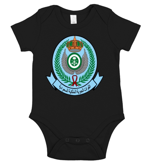 Royal Saudi Air Force emb Short Sleeve Baby One-Piece