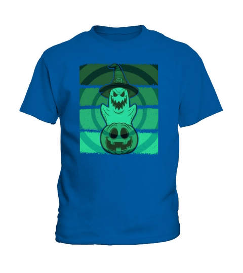 Halloween Ghost Pumpkin Funny horror Kids T-Shirt