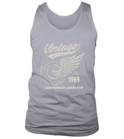 Vintage EST 1969 Retro Motorcycle Superior Quality Birthday Gift Tank Top Unisex