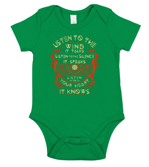 Listen to the Wind tshirt Short Sleeve Baby One-Piece