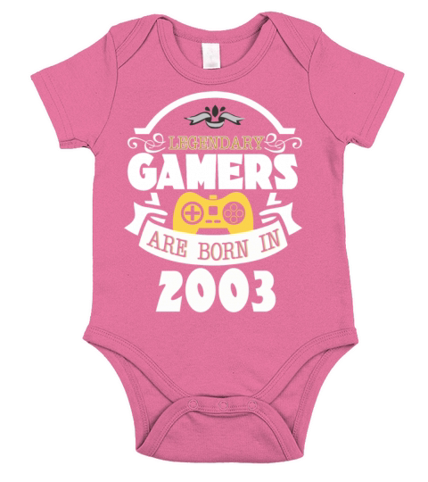 Legendary Gamers Are Born In 2003 Short Sleeve Baby One-Piece