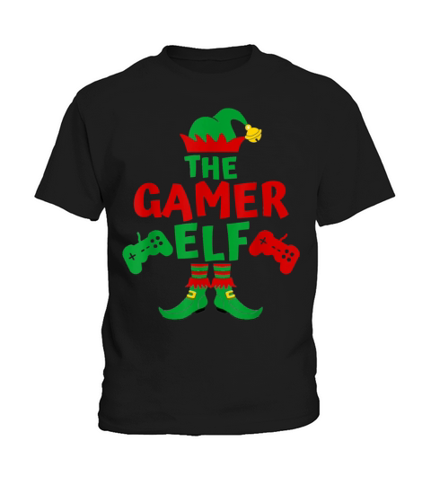 Gamer Elf Matching Family Shirts Christmas Party P Kids T-Shirt