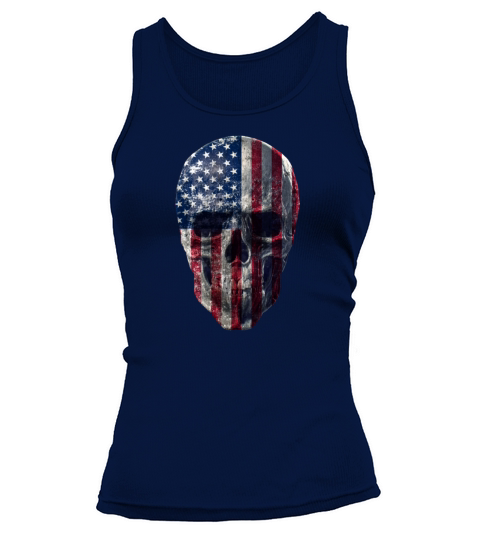 American Skull Face Women's Tank Top
