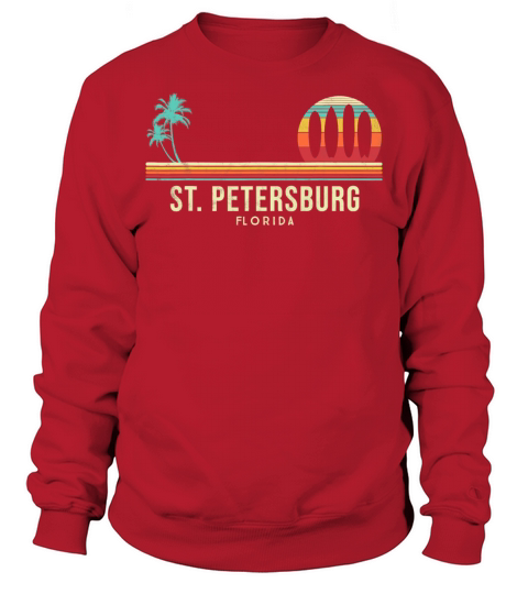 Florida St Petersburg Vintage Souvenir Men's Sweatshirt