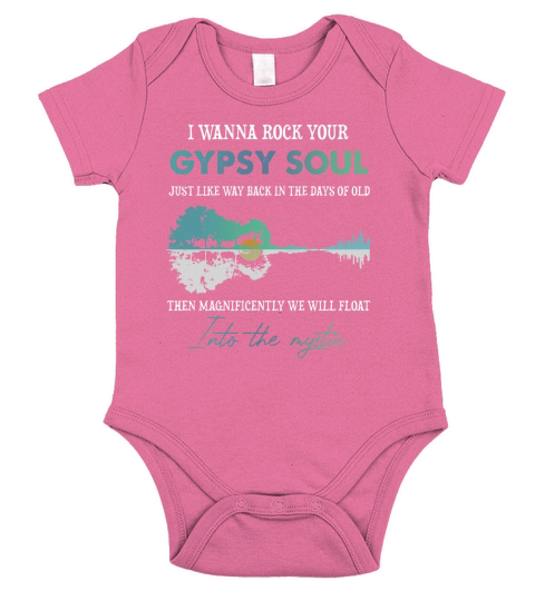 I Wanna Rock Your Gypsy Soul Hippie Short Sleeve Baby One-Piece