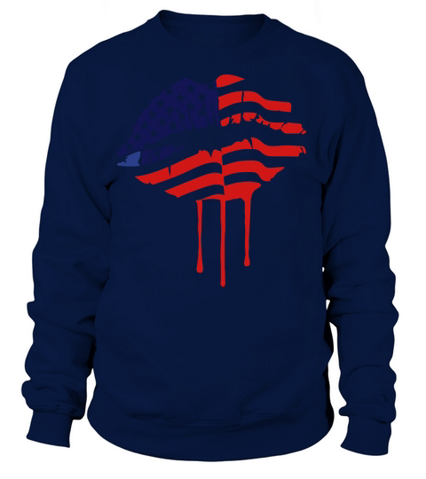 USA Flag Lips Women's Sweatshirt