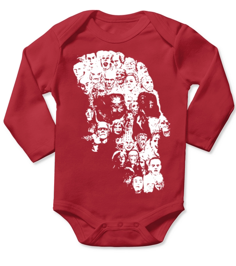 Horror Skull Long Sleeve Baby One-Piece