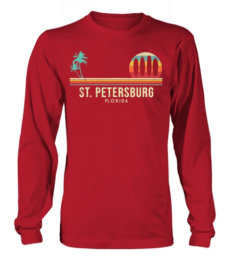 Florida St Petersburg Vintage Souvenir Men's Long Sleeve