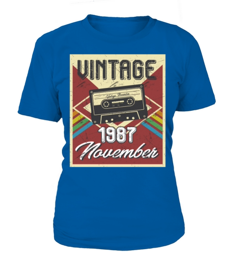 31th Birthday Gifts Retro Vintage November 1987 Women's T-Shirt