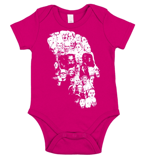 Horror Skull Short Sleeve Baby One-Piece