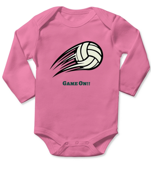 Volleyball Long Sleeve Baby One-Piece