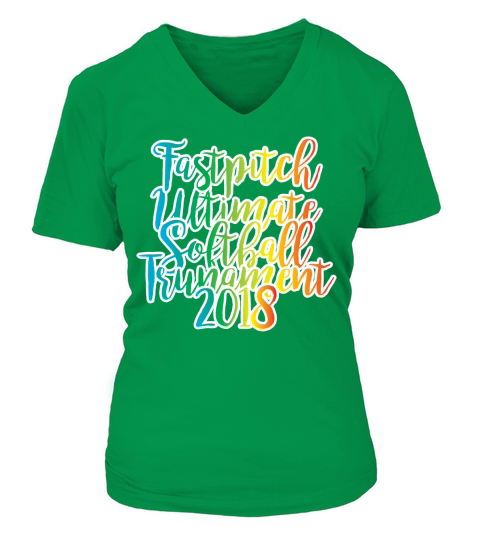 Fastpitch Ultimate Softball Tournament 2018 V-neck T-Shirt Woman