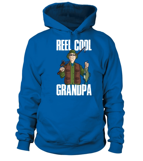 Reel Cool Grandpa Funny Fishing Gift Women's Hoodie
