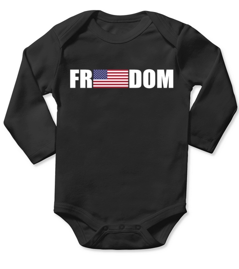 Tactical Pro Supply Freedom Flag Men s American Pa Long Sleeve Baby One-Piece