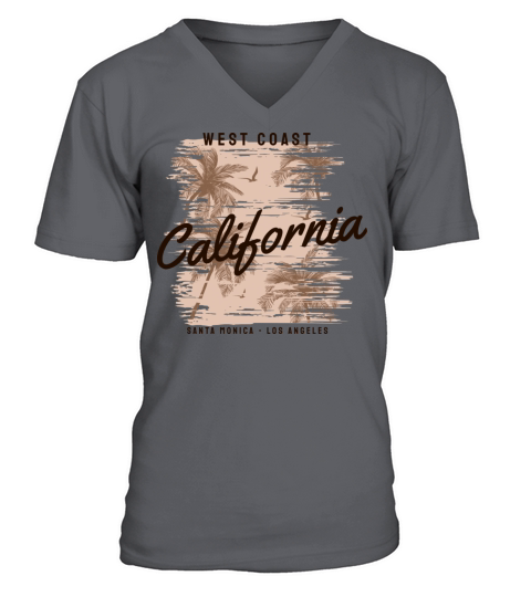 West Coast California Men's V-Neck T-shirt