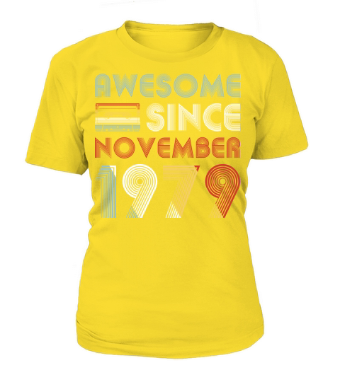 Vintage Awesome Since November 1979 40th Birthday Women's T-Shirt