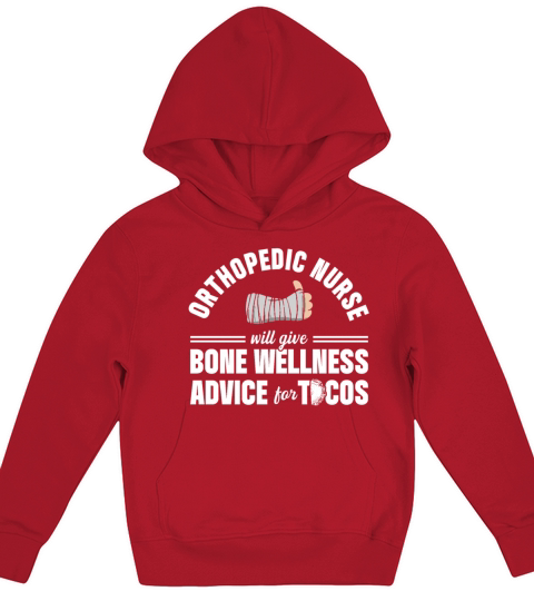 Orthopedic Nurse Tacos Ortho Nursing RN design Kids Hoodie