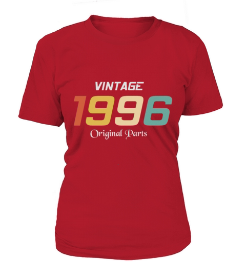 Vintage 1996 Original Parts Tee Birthday Gift Retr Women's T-Shirt