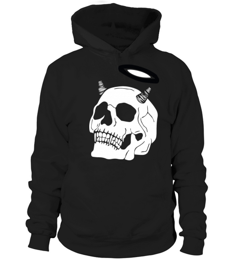 Skull head with horn Halloween t shirt design Gift Women's Hoodie