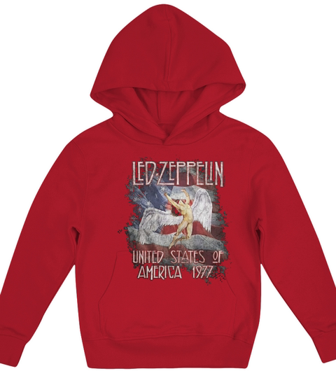 Led Zeppelin USA 1977 Tour Kids Hoodie
