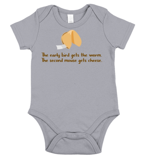 Early Bird Second Mouse Short Sleeve Baby One-Piece