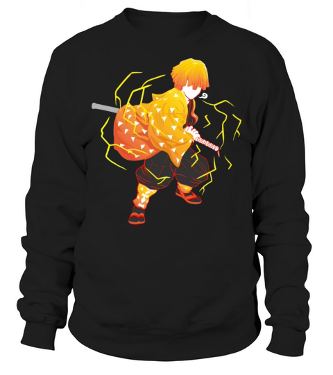 Anime Demon Slayer Kimetsu no Yaiba Zenitsu Lightn Men's Sweatshirt