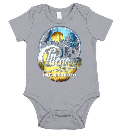 Chicago Band Tshirt Short Sleeve Baby One-Piece