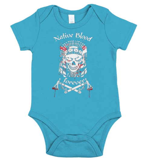 NATIVE AMERICAN Short Sleeve Baby One-Piece
