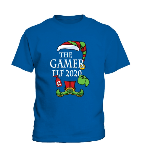 The Gamer Elf 2020 Family Matching Christmas Kids T-Shirt