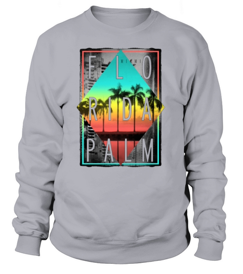 Retro Miami Florida Beach Vacation Souvenir Women's Sweatshirt