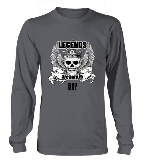Geburtstag Mai Legenden Skull Schädel Long sleeved Unisex
