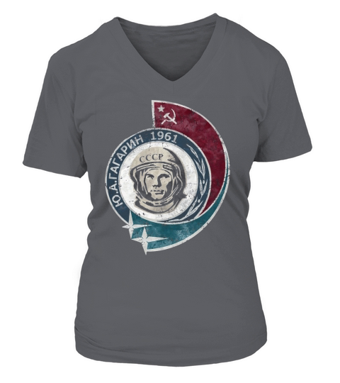 CCCP Yuri Gagarin 1961 Shirt V-neck T-Shirt Woman